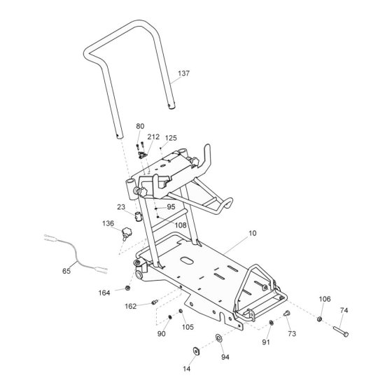 Guide Handle for Wacker MFS12