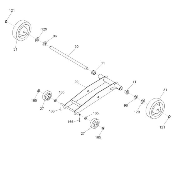 Wheel Assembly for Wacker MFS12