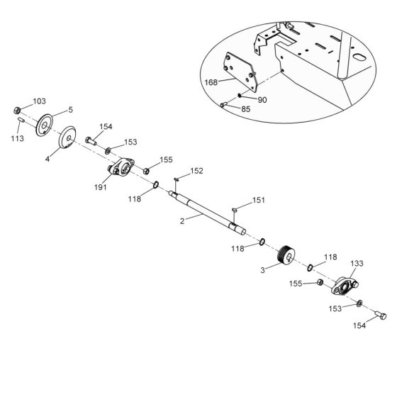 Shaft Assembly for Wacker MFSX14