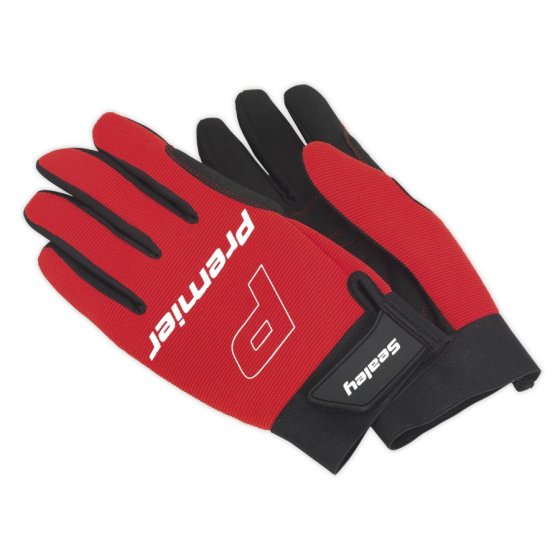 Sealey Mechanic Gloves Padded Palm Size Large - MG796L