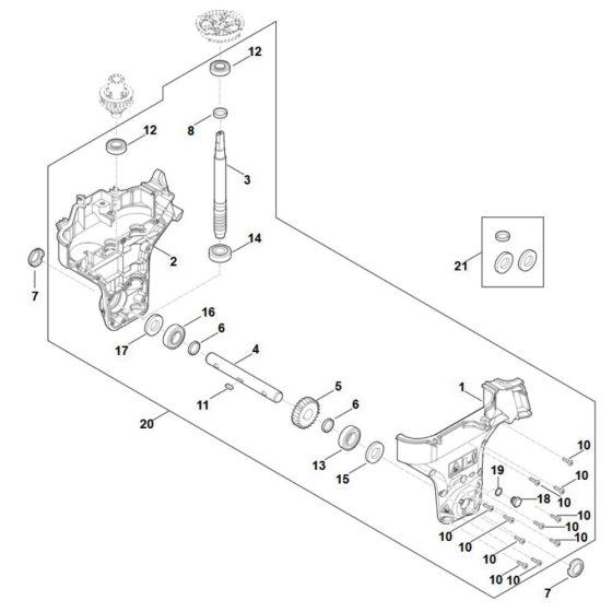 Gear Head Assembly for Stihl