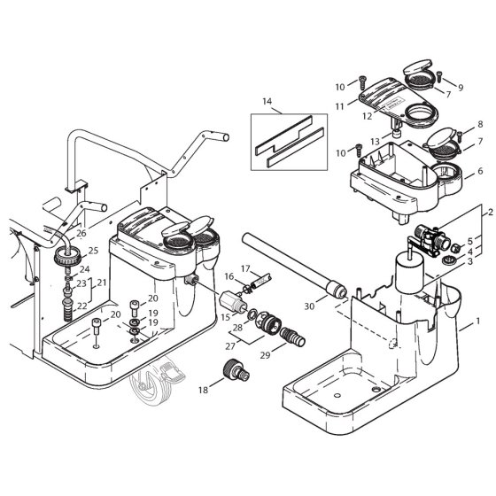 Water Break Tank Assembly