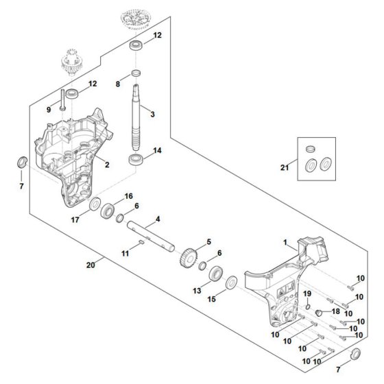 Gear Head Assembly for Stihl