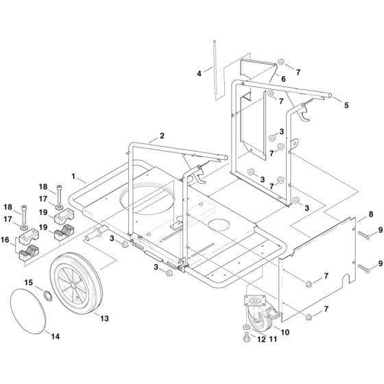 Frame for Nilfisk Pressure Washer