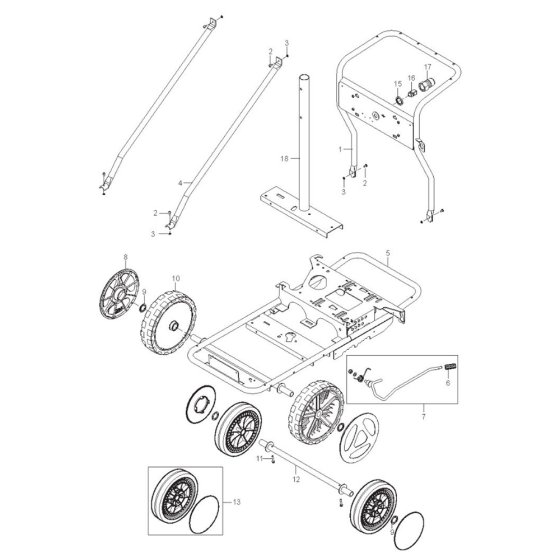 Chassis for Nilfisk MH 6P