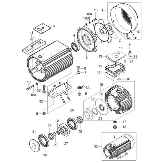 Motor for Nilfisk Pressure Washer