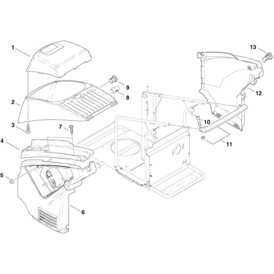 Cabinet Assembly for Nilfisk MH-8P