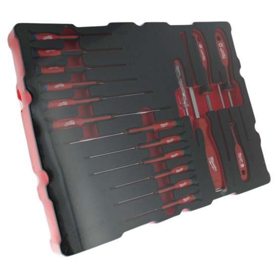 Thermoformed Milwaukee Precision Screwdriver Set for Packout - 4932493644