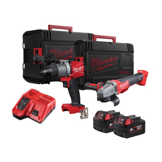 M18 FPP2W2-602X FUEL™ Twin Pack 18V 2 x 6.0Ah Li-ion