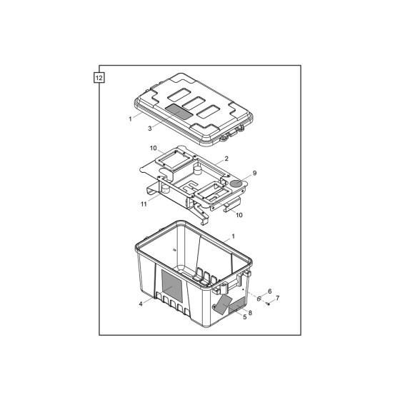 Battery/Charger Box for Belle Mixer