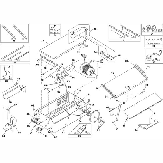 Main Assembly for Minitile200