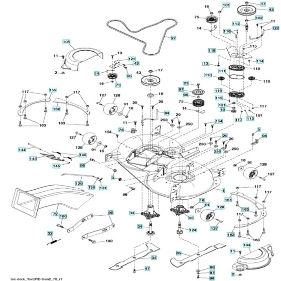 Mower Deck for Husqvarna CTH 194