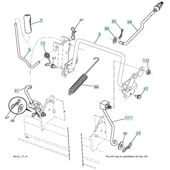 Mower Lift for Husqvarna CTH 194
