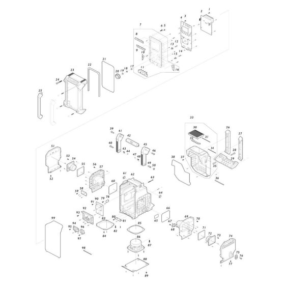 Makita MR007G Radio Assembly