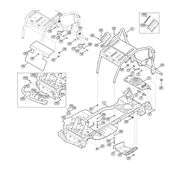 Frame for Stihl/Viking MR 4082.0