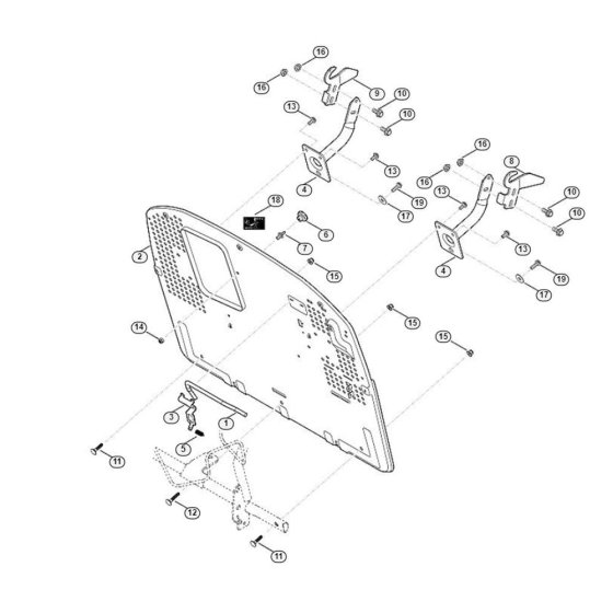 Back Panel for Stihl/Viking Mowers