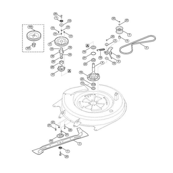 Blade Drive for Stihl/Viking Mowers