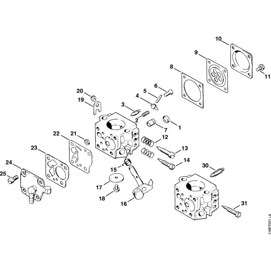 Carburetor for Stihl 028