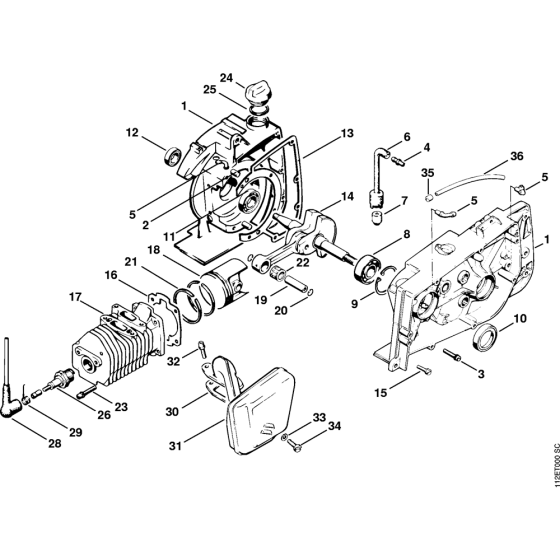 Crankcase, Cylinder Assembly