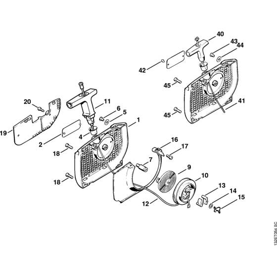 Rewind Starter for Stihl 044