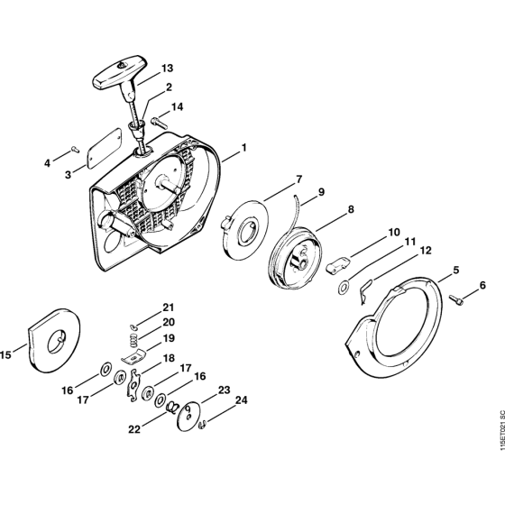 Rewind Starter for Stihl 045