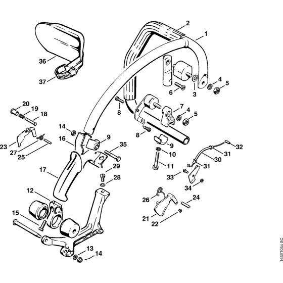 AV-Handle for Stihl 090 090G