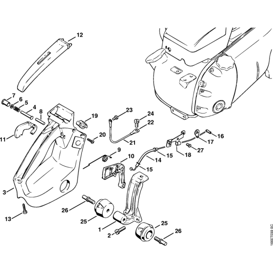 AV-Handle for Stihl 090 090G