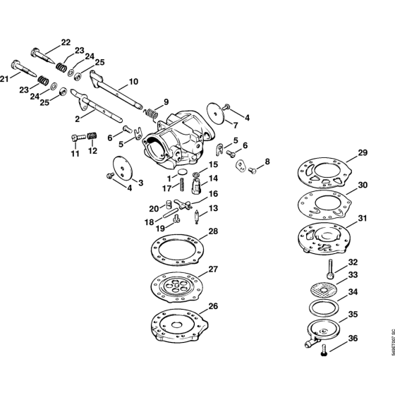 Carburetor LB-S9 for Stihl 090