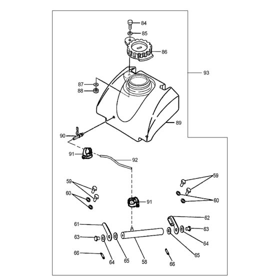 Water Tank Assembly for MS100