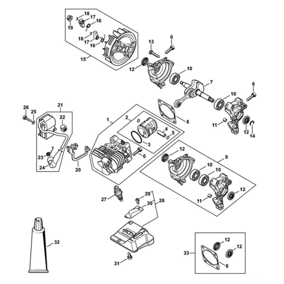Cylinder & Ignition System