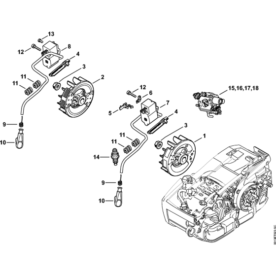 Ignition System for Stihl MS201