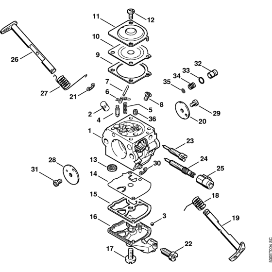 Carburetor C1Q-S76 Assembly