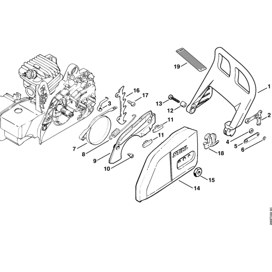 Chain Brake Assembly for Stihl