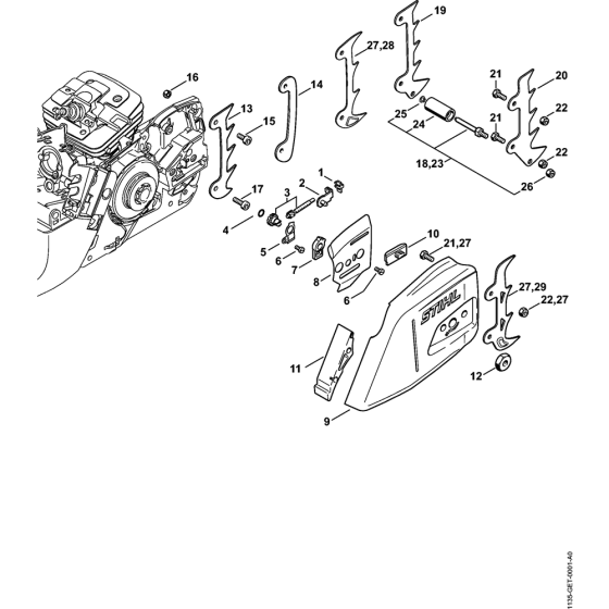 Chain Tensioner for Stihl MS341