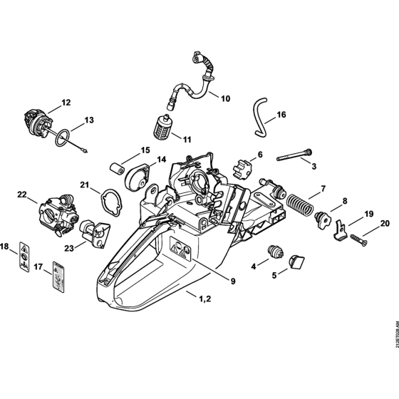 Tank Housing for Stihl MS341