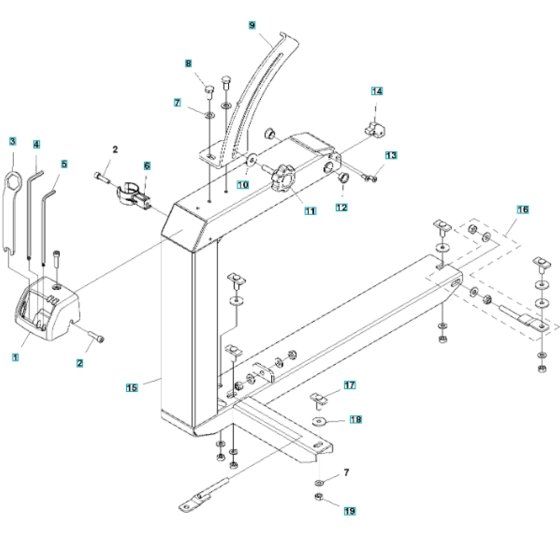 Arm Assembly for Husqvarna MS 360