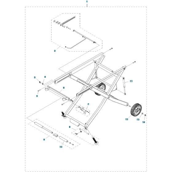 Stand Assembly for Husqvarna MS 360