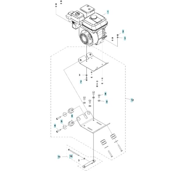 Motor Assembly for Husqvarna MS 360 G