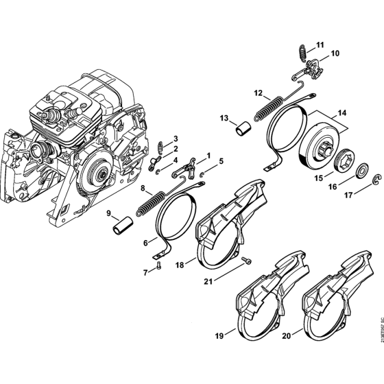 Chain Brake Assembly for Stihl