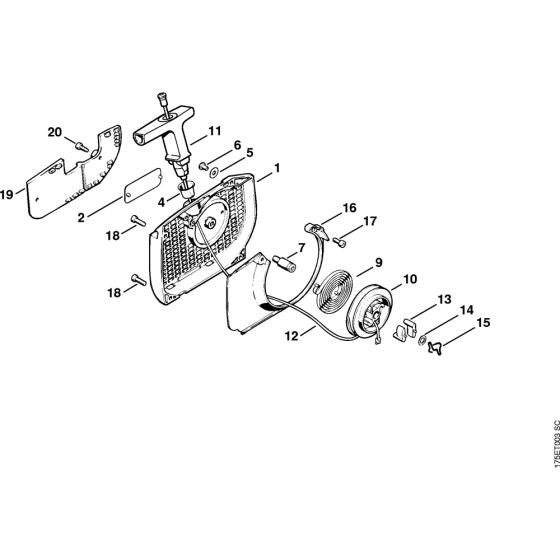 Rewind Starter for Stihl MS440