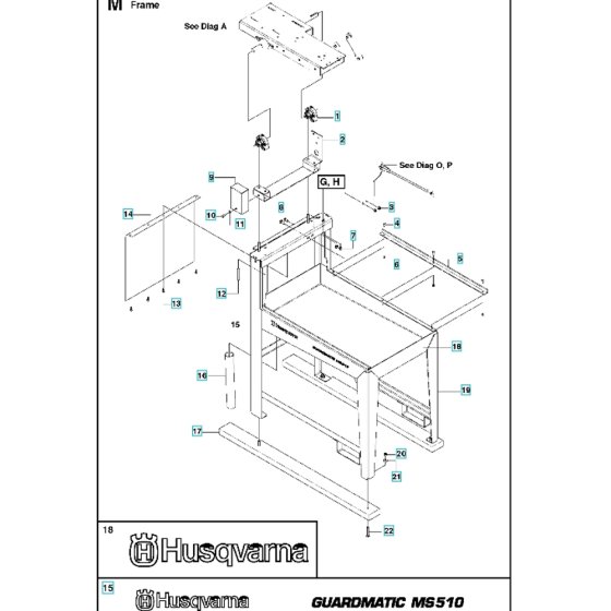 Frame Assembly for Husqvarna MS 510