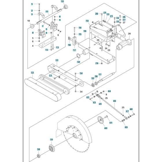 Cutter Arm Assembly for MS 610 G