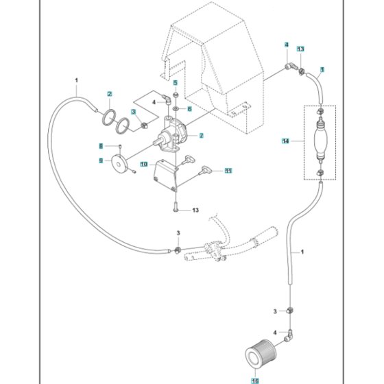 Water Pump Assembly for MS 610 G