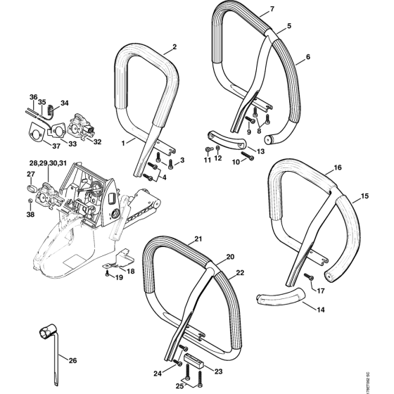 Handlebar Assembly for MS660