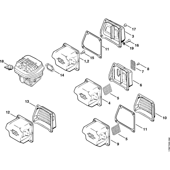 Muffler Assembly for MS660