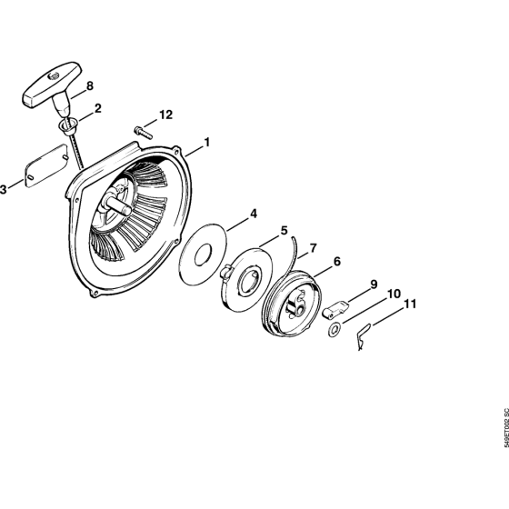 Rewind Starter for Stihl MS720