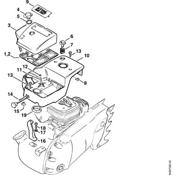 Shroud & Air Filter for MS720