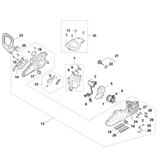Electric Motor for Stihl MSA80 C