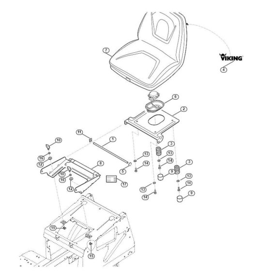 Seat for Stihl/Viking Mowers