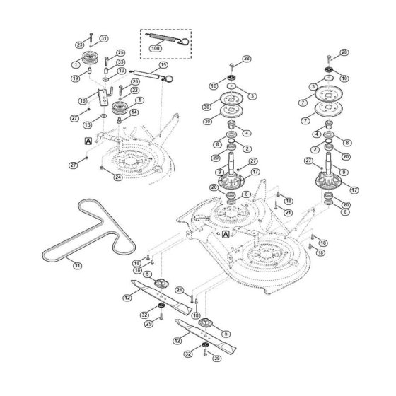 Blade Drive for Stihl/Viking Mowers